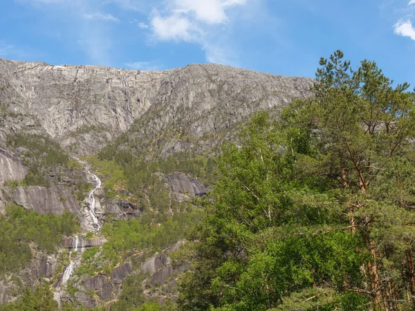 Piccolo Villaggio Eidfjord Norvegia Hardangerfjord — Foto Stock