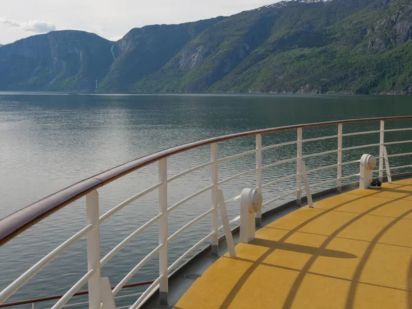 Den Lilla Byn Eidfjord Den Norska Hardangerfjord — Stockfoto