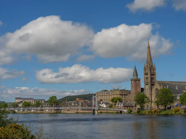 Die Stadt Inverness Und Das Schottische Hochland — Stockfoto