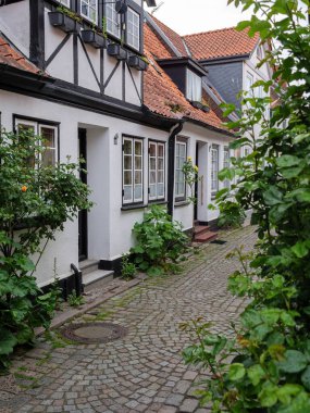 Almanya 'nın Baltık Denizi' ndeki Eckernfoette şehri.