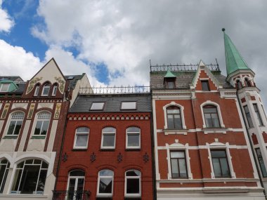 Almanya 'nın Baltık Denizi' ndeki Eckernfoette şehri.