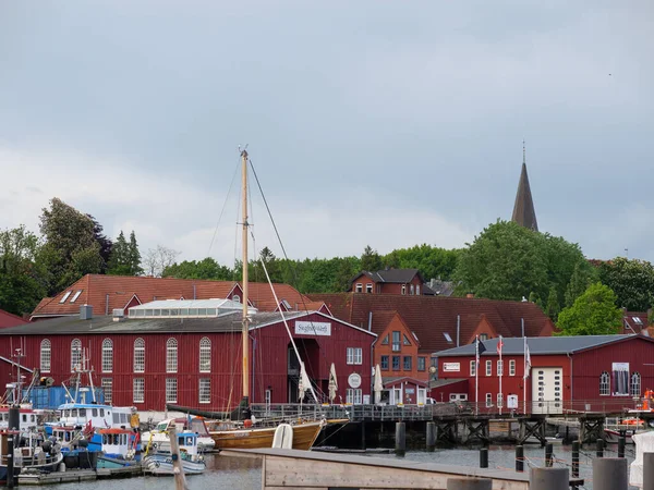 Місто Еккернфорд Біля Балтійського Моря Зародку — стокове фото