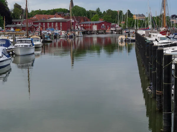 Ciudad Eckernfoerde Mar Báltico Alemania — Foto de Stock