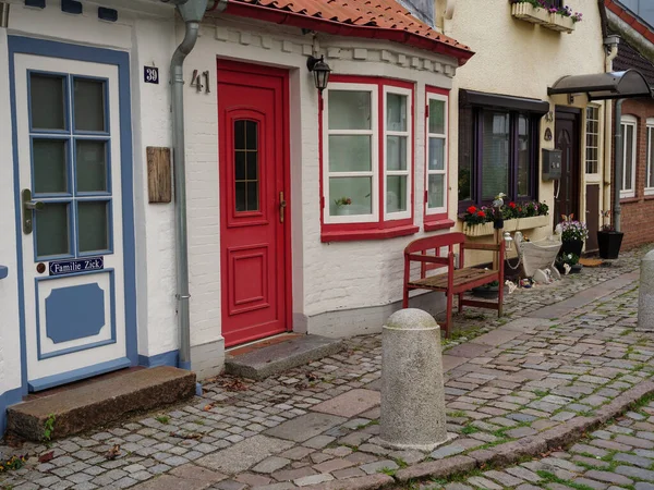 Die Stadt Eckernförde Der Ostsee Deutschland — Stockfoto