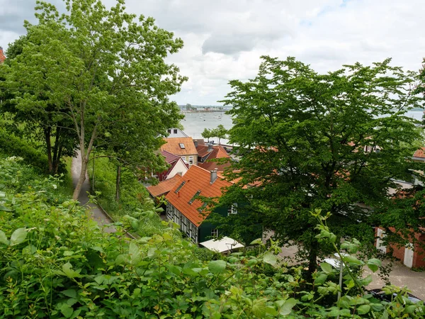 Die Stadt Eckernförde Der Ostsee Deutschland — Stockfoto