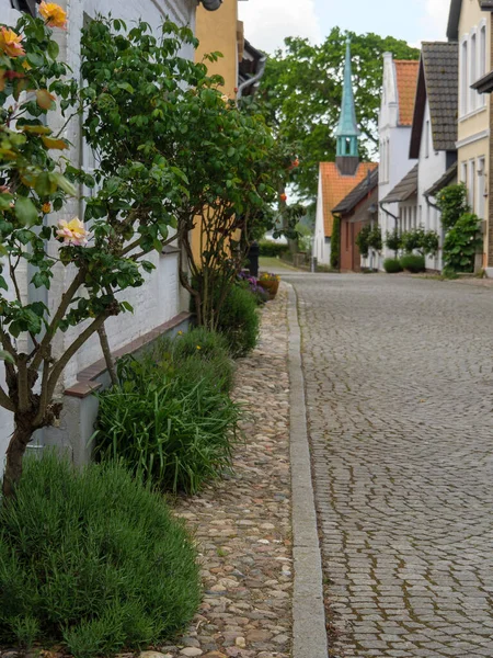 Petit Village Maasholm Eckernfoerde Dans Schleswig Holstein — Photo