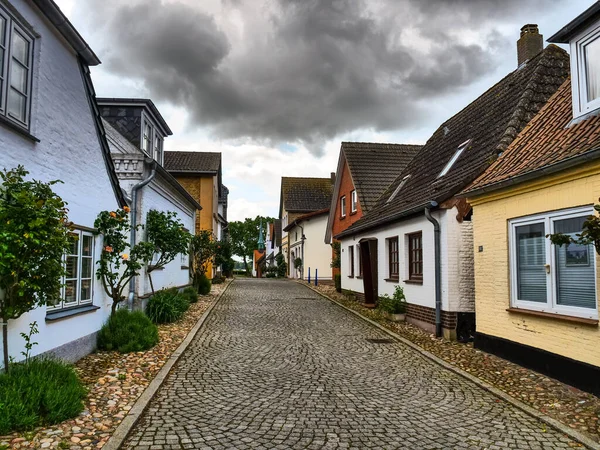 石勒苏益格 荷尔斯泰因的Maasholm和Eckernfoerde小村庄 — 图库照片