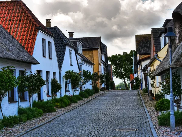 石勒苏益格 荷尔斯泰因的Maasholm和Eckernfoerde小村庄 — 图库照片