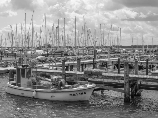 Piccolo Villaggio Maasholm Eckernfoerde Nello Schleswig Holstein — Foto Stock