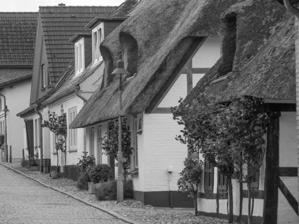 Маленьке Село Маасхолм Шлезвіг Гольштейні — стокове фото