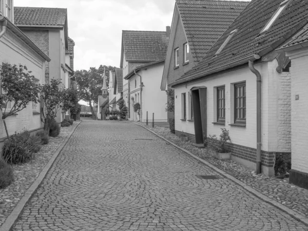 Piccolo Villaggio Maasholm Nello Schleswig Holstein — Foto Stock