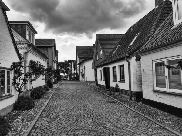 Pequena Aldeia Maasholm Schleswig Holstein — Fotografia de Stock