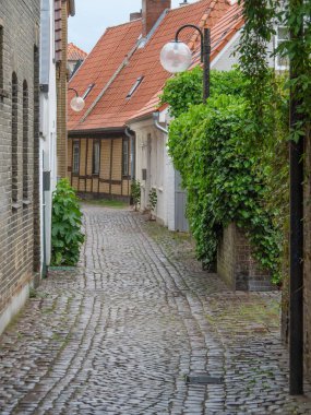 Baltık Denizi 'ndeki Eckernfoette şehri