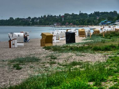 Baltık Denizi 'ndeki Eckernfoette şehri