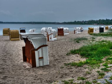 Baltık Denizi 'ndeki Eckernfoette şehri