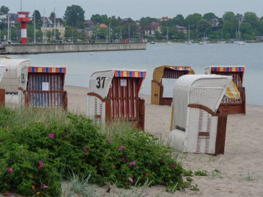 Baltık Denizi 'ndeki Eckernfoette şehri