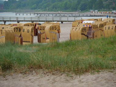 Baltık Denizi 'ndeki Eckernfoette şehri