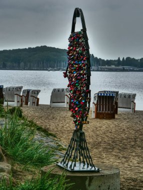 Baltık Denizi 'ndeki Eckernfoette şehri