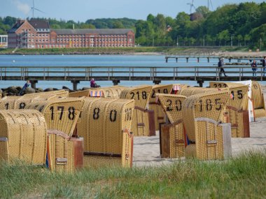 Baltık Denizi 'ndeki Eckernfoette şehri