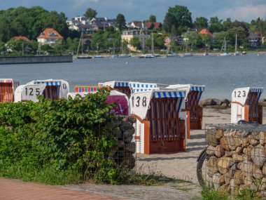 Baltık Denizi 'ndeki Eckernfoette şehri