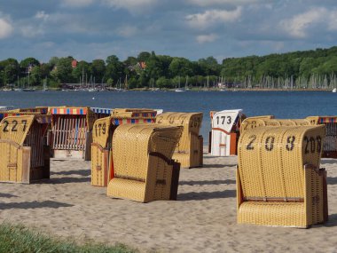 Baltık Denizi 'ndeki Eckernfoette şehri