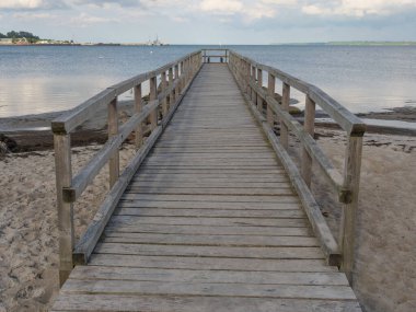 Baltık Denizi 'ndeki Eckernfoette şehri