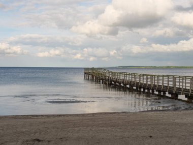 Baltık Denizi 'ndeki Eckernfoette şehri