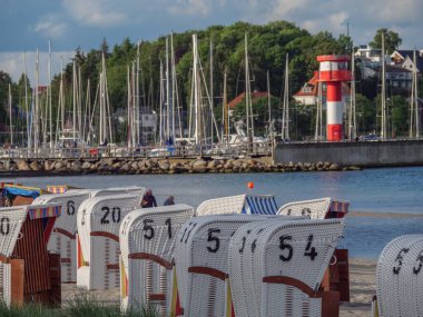 Baltık Denizi 'ndeki Eckernfoette şehri