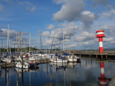 Baltık Denizi 'ndeki Eckernfoette şehri