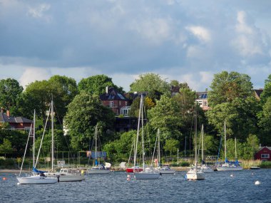 Baltık Denizi 'ndeki Eckernfoette şehri