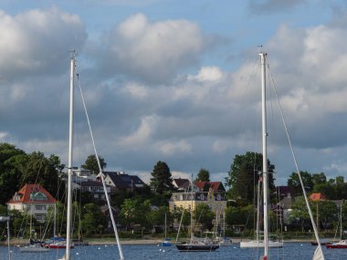 Baltık Denizi 'ndeki Eckernfoette şehri