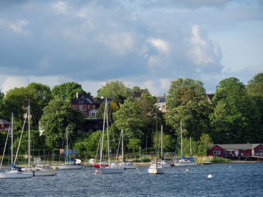 Baltık Denizi 'ndeki Eckernfoette şehri
