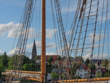 Baltık Denizi 'ndeki Eckernfoette şehri