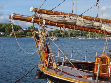 Baltık Denizi 'ndeki Eckernfoette şehri