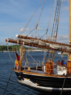 Baltık Denizi 'ndeki Eckernfoette şehri