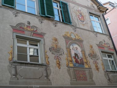 Lindau Almanya 'da göl kıyısında.