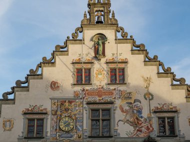 Lindau Almanya 'da göl kıyısında.