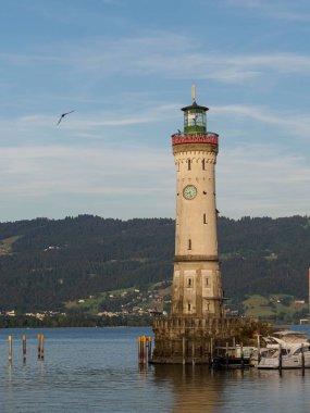 Lindau Almanya 'da göl kıyısında.
