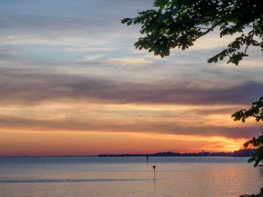 Lindau Almanya 'da göl kıyısında.