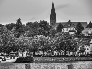 Baltık Denizi 'ndeki Eckernfoette şehri