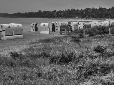 Baltık Denizi 'ndeki Eckernfoette şehri