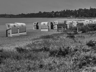 Baltık Denizi 'ndeki Eckernfoette şehri