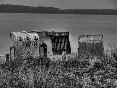 Baltık Denizi 'ndeki Eckernfoette şehri