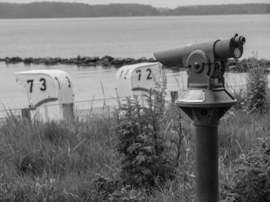 Baltık Denizi 'ndeki Eckernfoette şehri