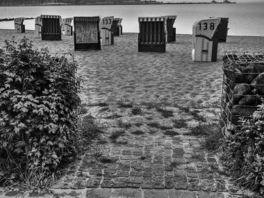 Baltık Denizi 'ndeki Eckernfoette şehri