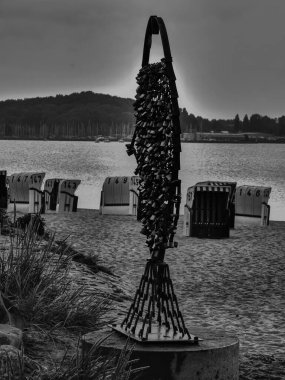 Baltık Denizi 'ndeki Eckernfoette şehri