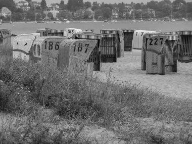 Baltık Denizi 'ndeki Eckernfoette şehri
