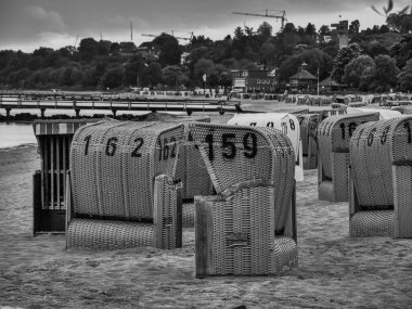 Baltık Denizi 'ndeki Eckernfoette şehri