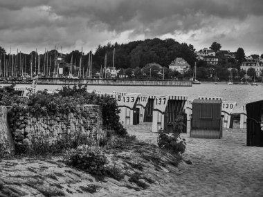 Baltık Denizi 'ndeki Eckernfoette şehri