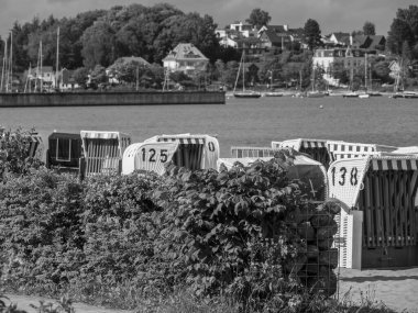 Baltık Denizi 'ndeki Eckernfoette şehri